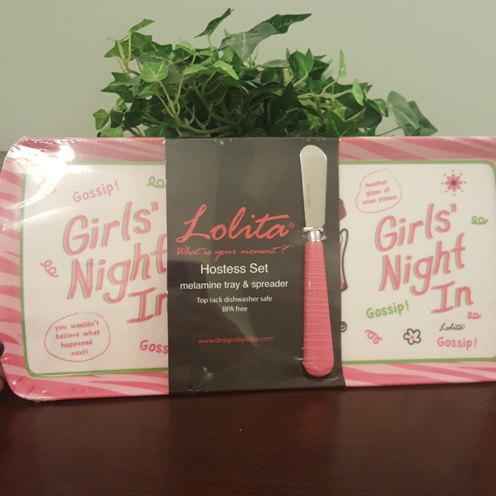 NWT Girls' Night In Hostess Tray Giftable